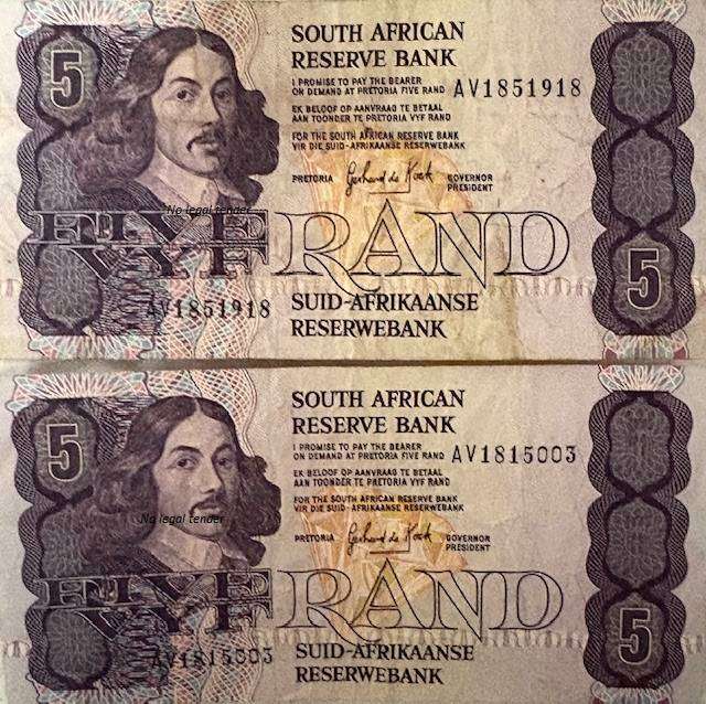 SA Gerhard de Kock R5 x 2