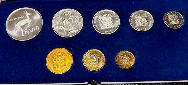 1978 SA Brilliant Proof Set spotless coins