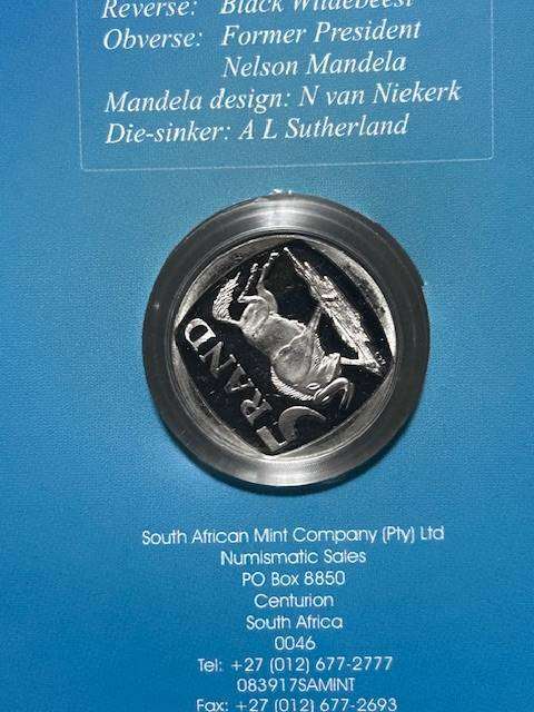 1990 PROOF MANDELA GRAND PERADE R% IN CD HOLDER STILL SEALED x 4 bid per coin