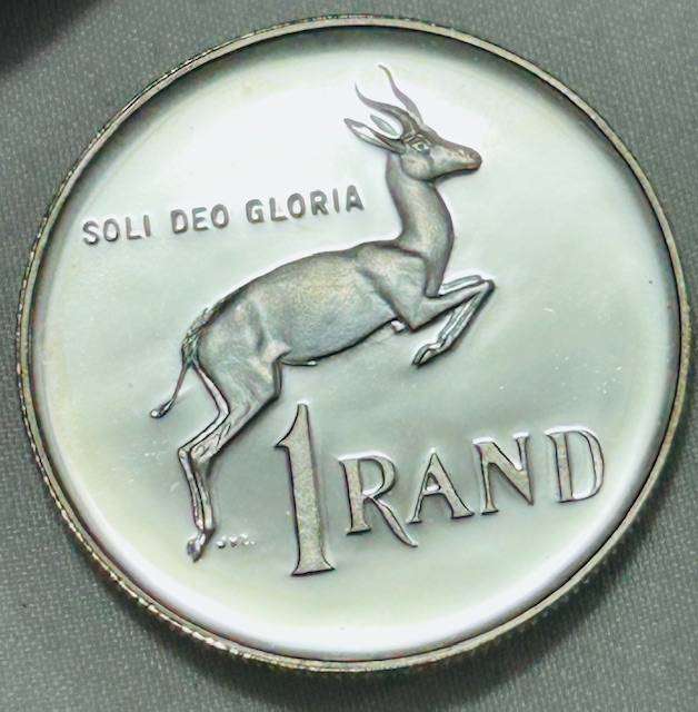 SA 1990 Silver Proof R1 in capsule in blue mint box