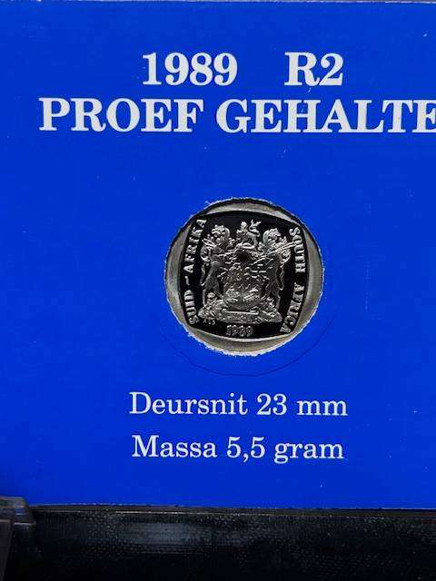 1989 PROOF  R2 COIN IN ORIGINAL BLUE COIN HOLDER FROM MINT