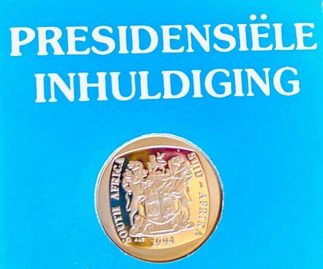 1994 - Proof R5 Presidential Inauguration In Perspex Case - Mintage 10,000