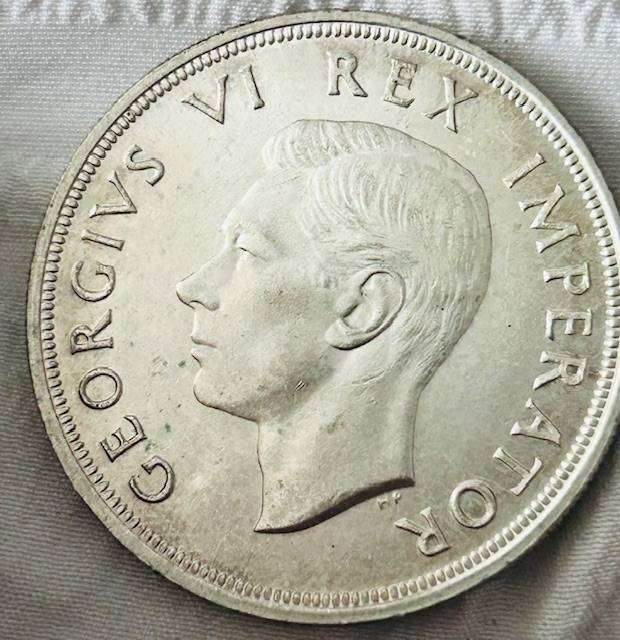 1947 SILVER 5 SHILLING UNCIRCULATED NEW