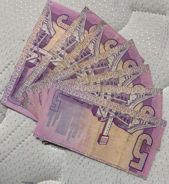 8 x CL Stals Five Rand banknote beautiful set