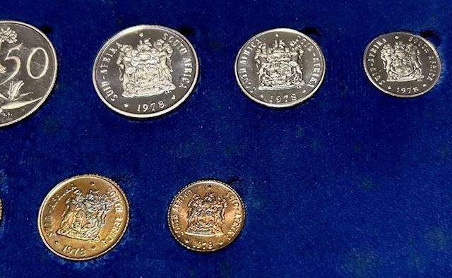 1978 SA Brilliant Proof Set spotless coins