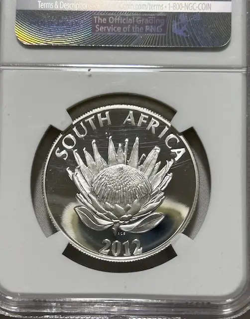 2012 SA Silver R1 NGC PF69 ULTRA CAMEO, Walter and Albertina Sisulu - LOW MINTAGE 1644