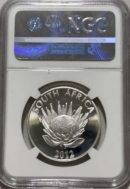 2012 SA Silver R1 NGC PF69 ULTRA CAMEO, Walter and Albertina Sisulu - LOW MINTAGE 1644