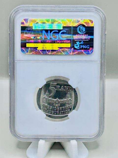 1994 Presidential Inauguration R5 Coin NGC Graded MS 61