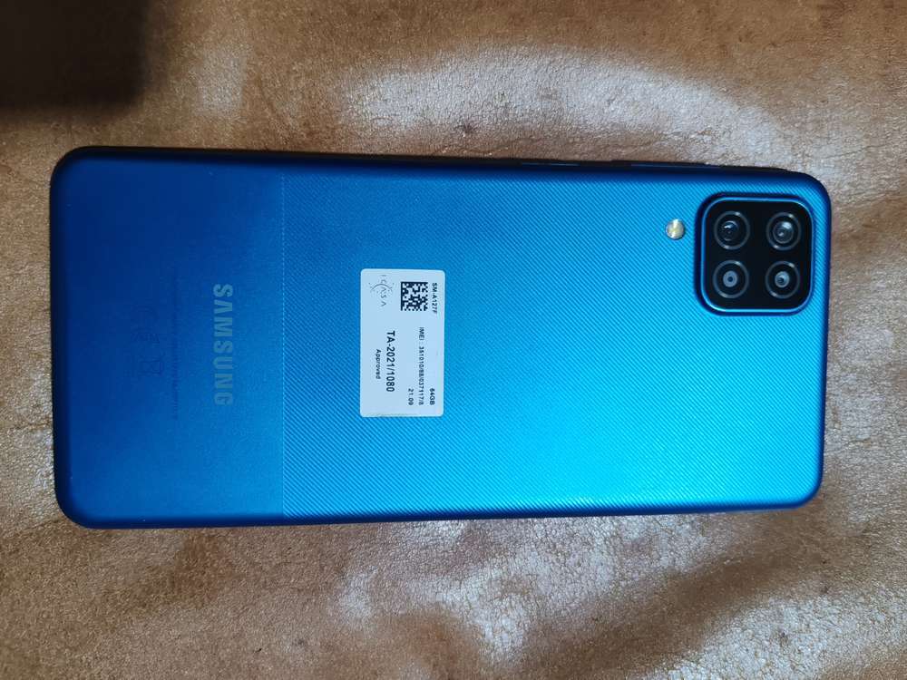 SAMSUNG GALAXY A12 , 64G/4G WITH FINGERPRINT, INFINITY U DISPLAY