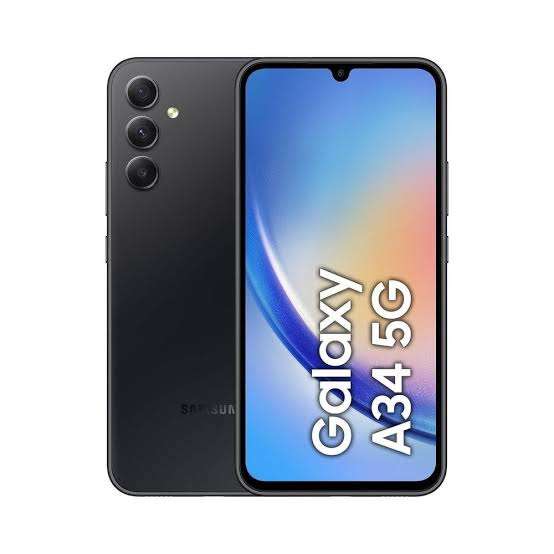 SMARTPHONE SAMSUNG A34 5G, 128G/6G,25W FAST CHARGING, IN-DISPLAY FINGERPRINT, TRIPLE 48MP CAMER