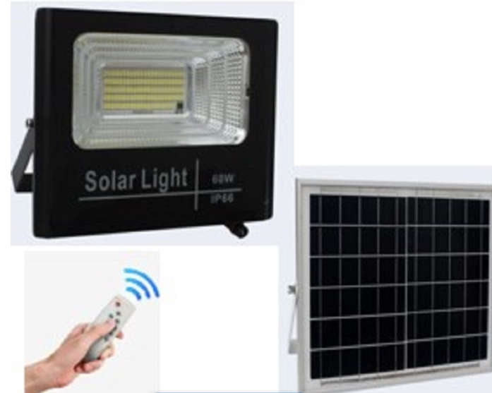 100W Solar Flood Light & Remot