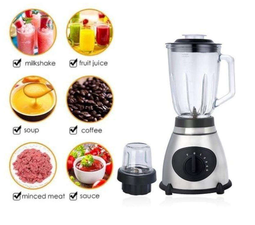 Stainless Steel 1.5L Blender 2 in 1 Multi-function