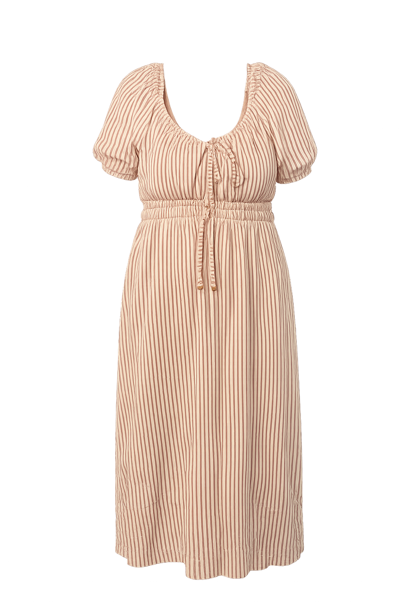  Oakridge Womens Striped Midi Dress  Medium