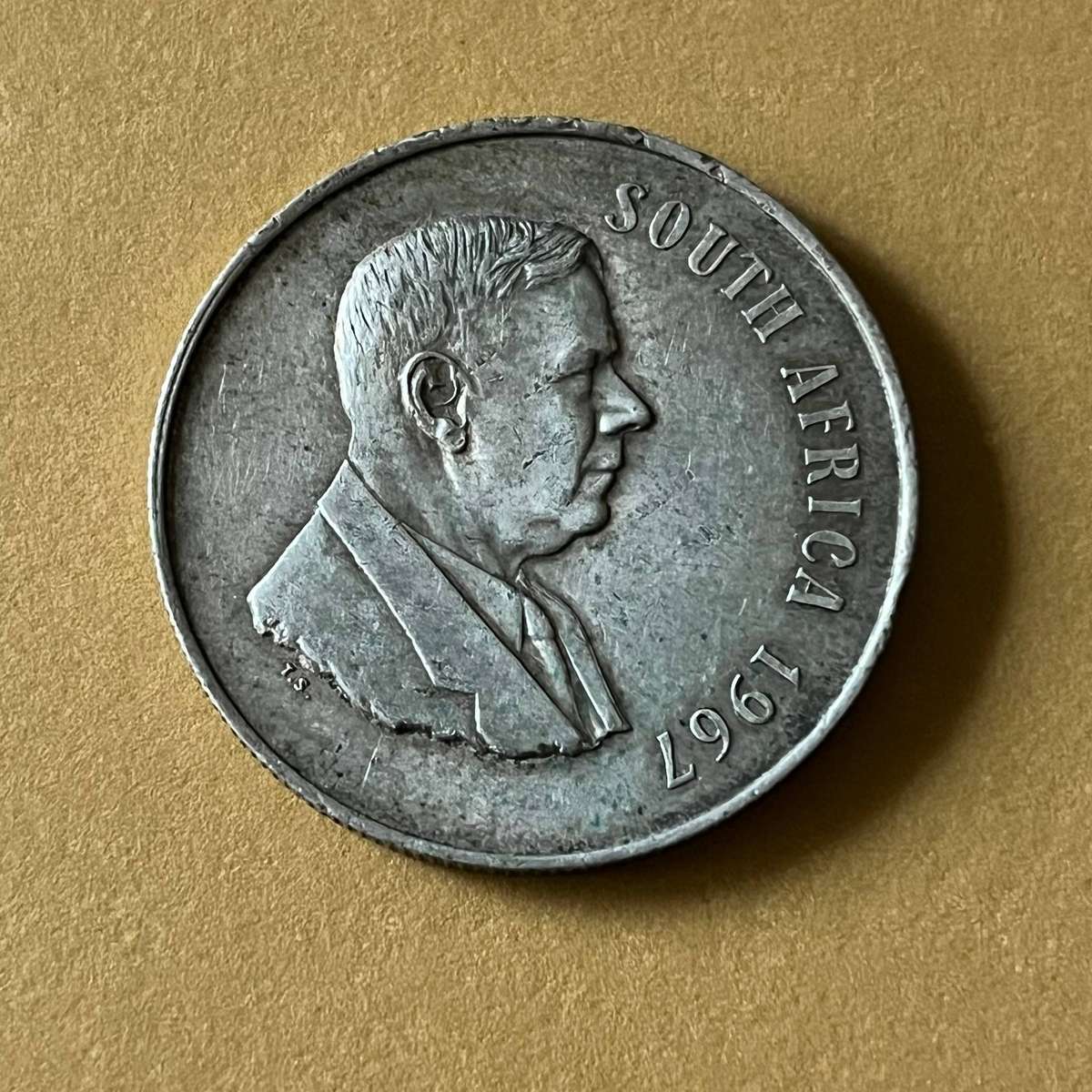 South Africa 1967 1 Rand  Silver