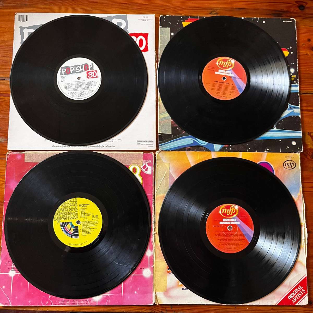 Pop Shop | Mixed Compilation Vinyl Records | 5× LP Album Lot
