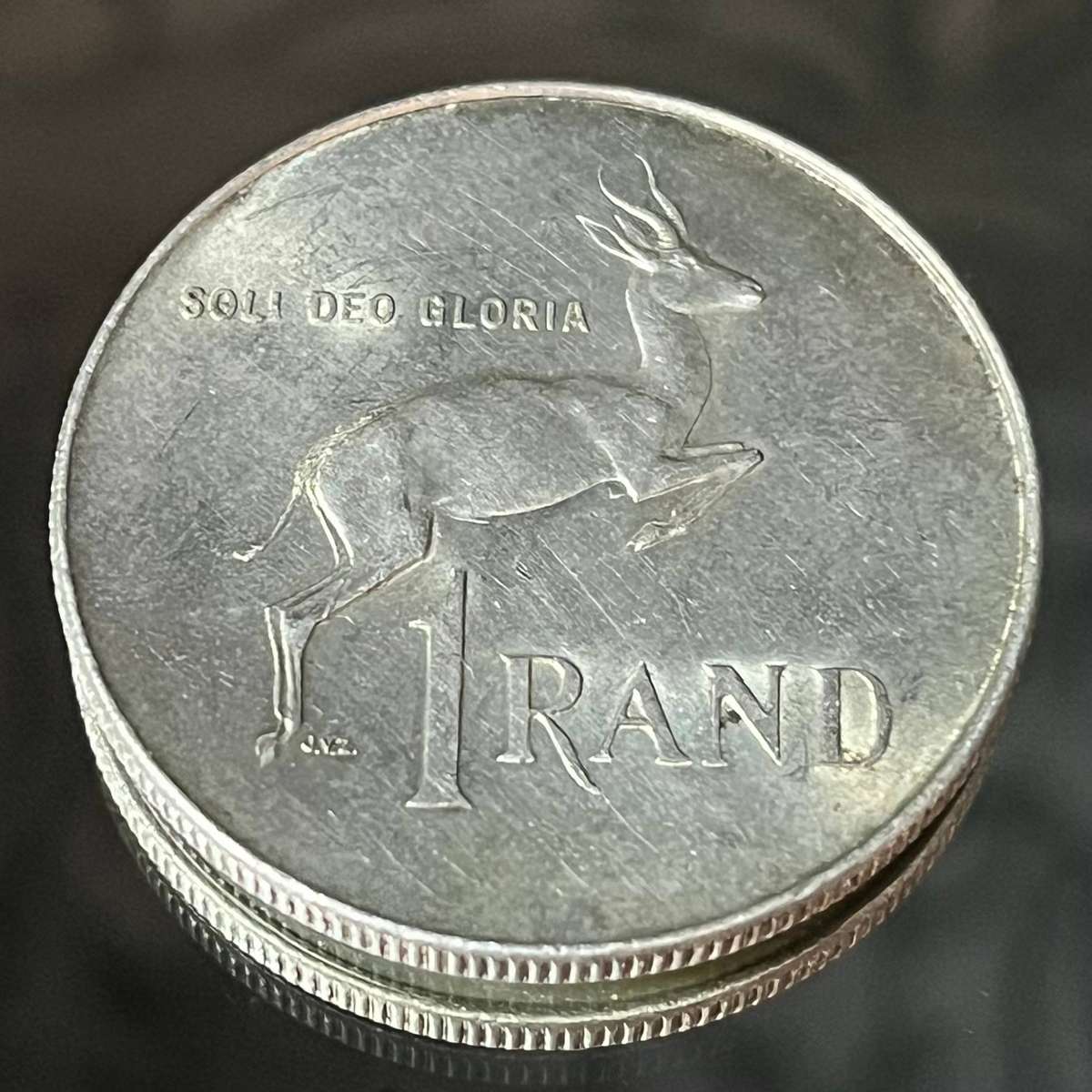 South African 1 Rand Silver Coin 1966  Collectors Piece