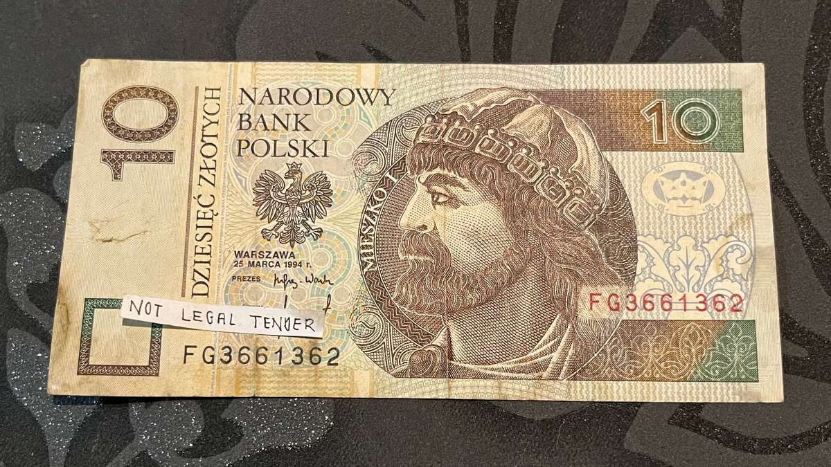  Poland 10 Złotych Banknote  1994 Mieszko I  Modern Era
