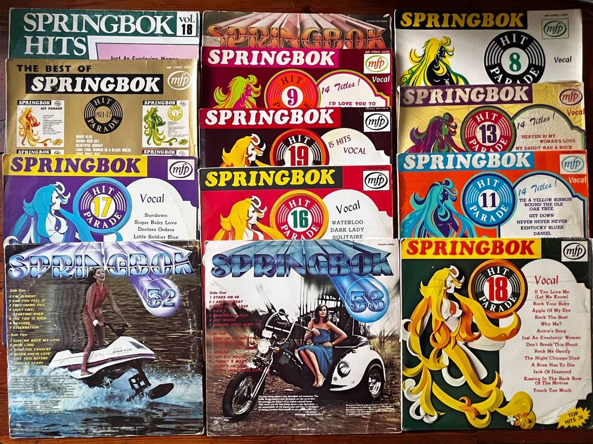 Springbok Hit Parade | Mixed Compilation Vinyl Records | 13× LP Album Lot