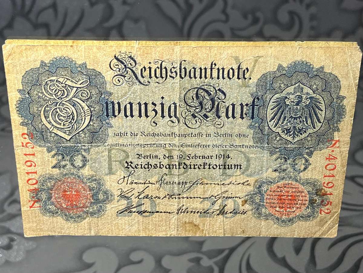 Reischbanknote 20 - 1914 German banknote