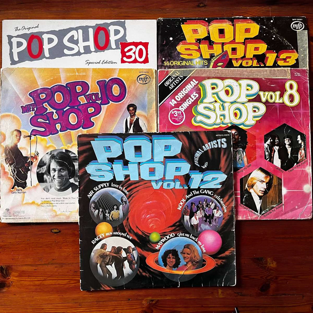 Pop Shop | Mixed Compilation Vinyl Records | 5× LP Album Lot