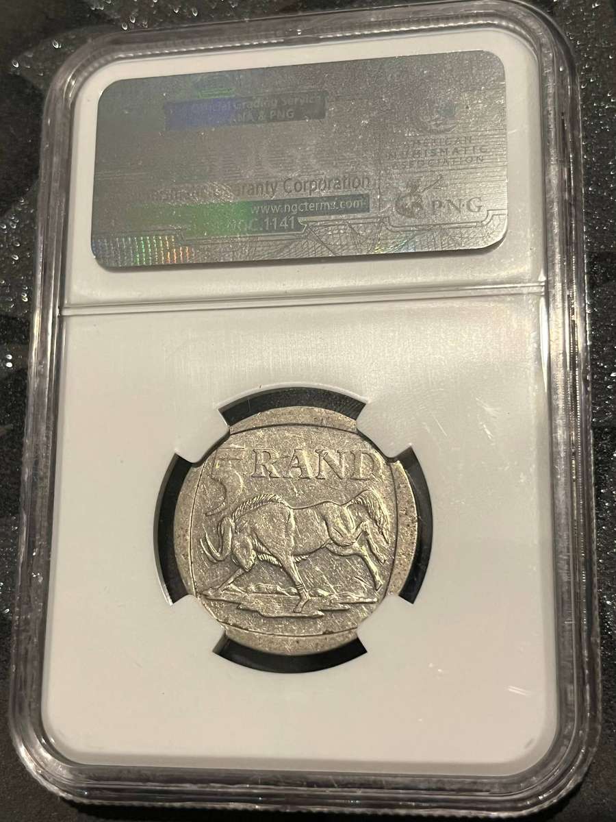 2000 South Africa 5 Rand  Nelson Mandela  NGC AU53