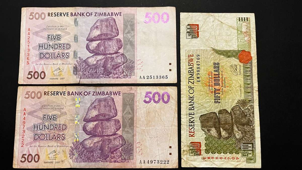Zimbabwe Dollar Banknote Bundle | Reserve Bank of Zimbabwe | 33 Notes