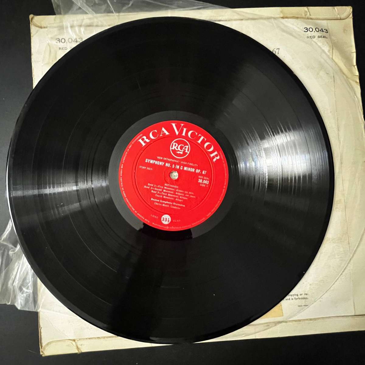 Beethoven: Symphony No. 5 / Schubert: Unfinished Symphony | RCA Victor Red Seal | LP Vinyl