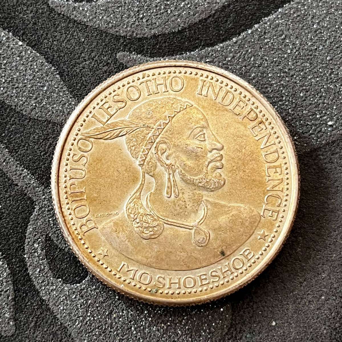  Lesotho  50 Licente (1966) | Moshoeshoe II Independence Commemorative | Silver (.900)