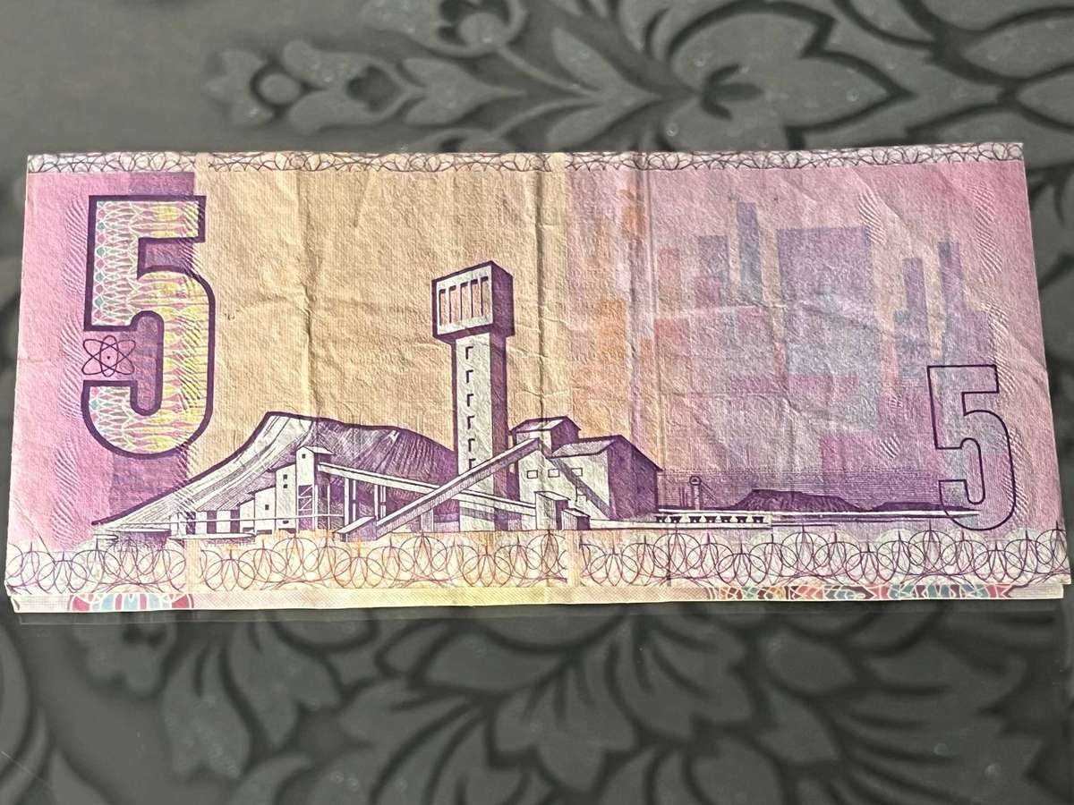 South Africa 5 Rand Note  Governor C.L. Stals