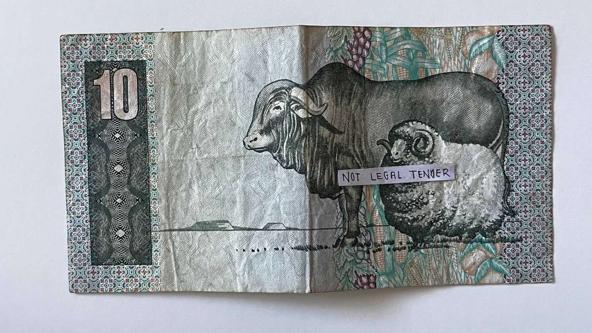 South Africa 10 Rand Banknote  Jan van Riebeeck / Nguni Bull & Ram