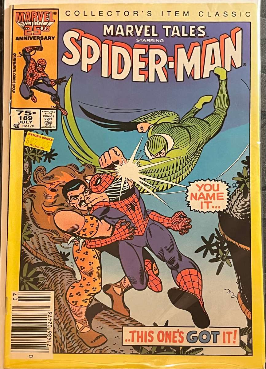  Marvel Tales Starring Spider-Man #189 (1986 Reprint, Marvel 25th Anniversary)