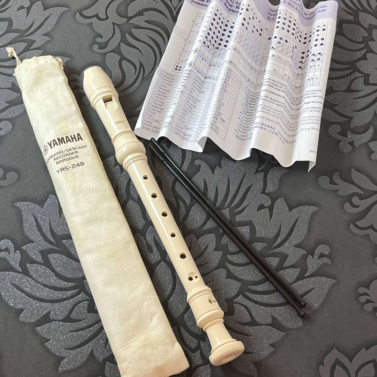 Yamaha YRS-24B Soprano Recorder with Bag & Cleaning Rod