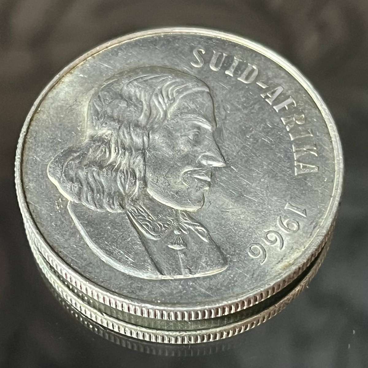 South African 1 Rand Silver Coin 1966  Collectors Piece
