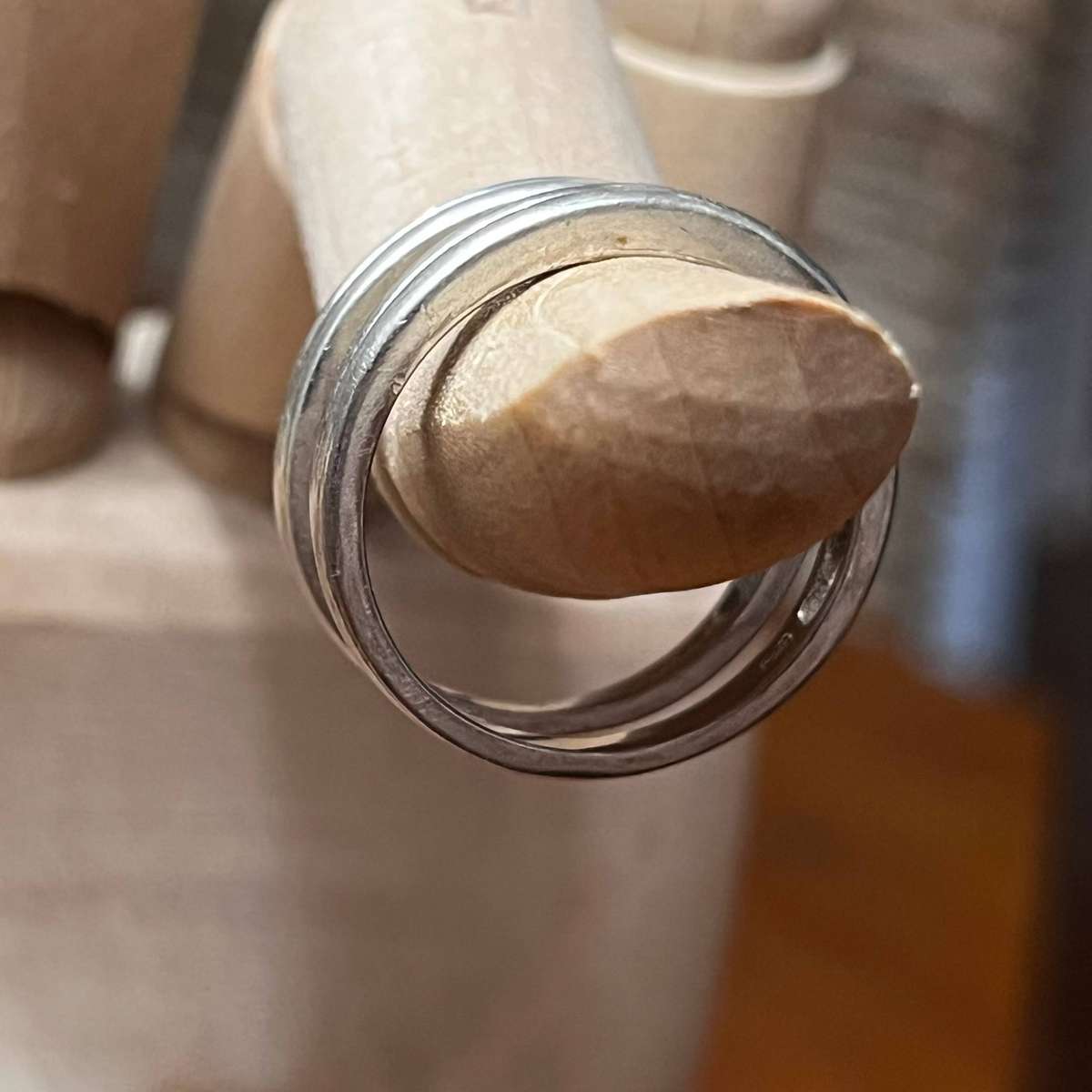 2x Sterling Silver Plain Band Rings