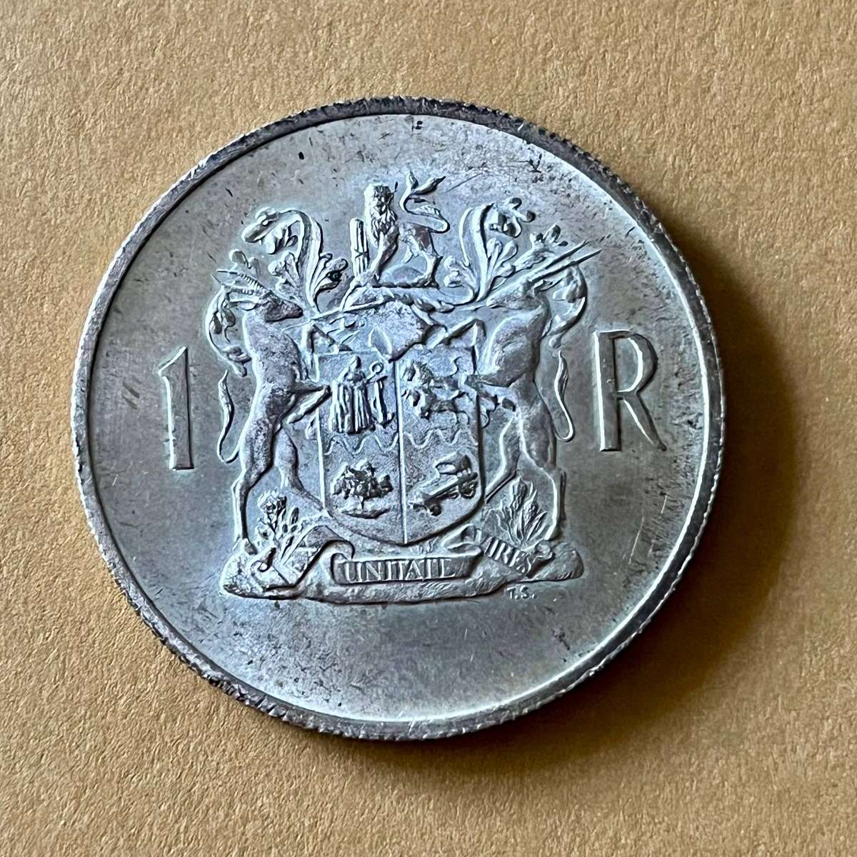 1969 South Africa Silver 1 Rand  .800 Silver