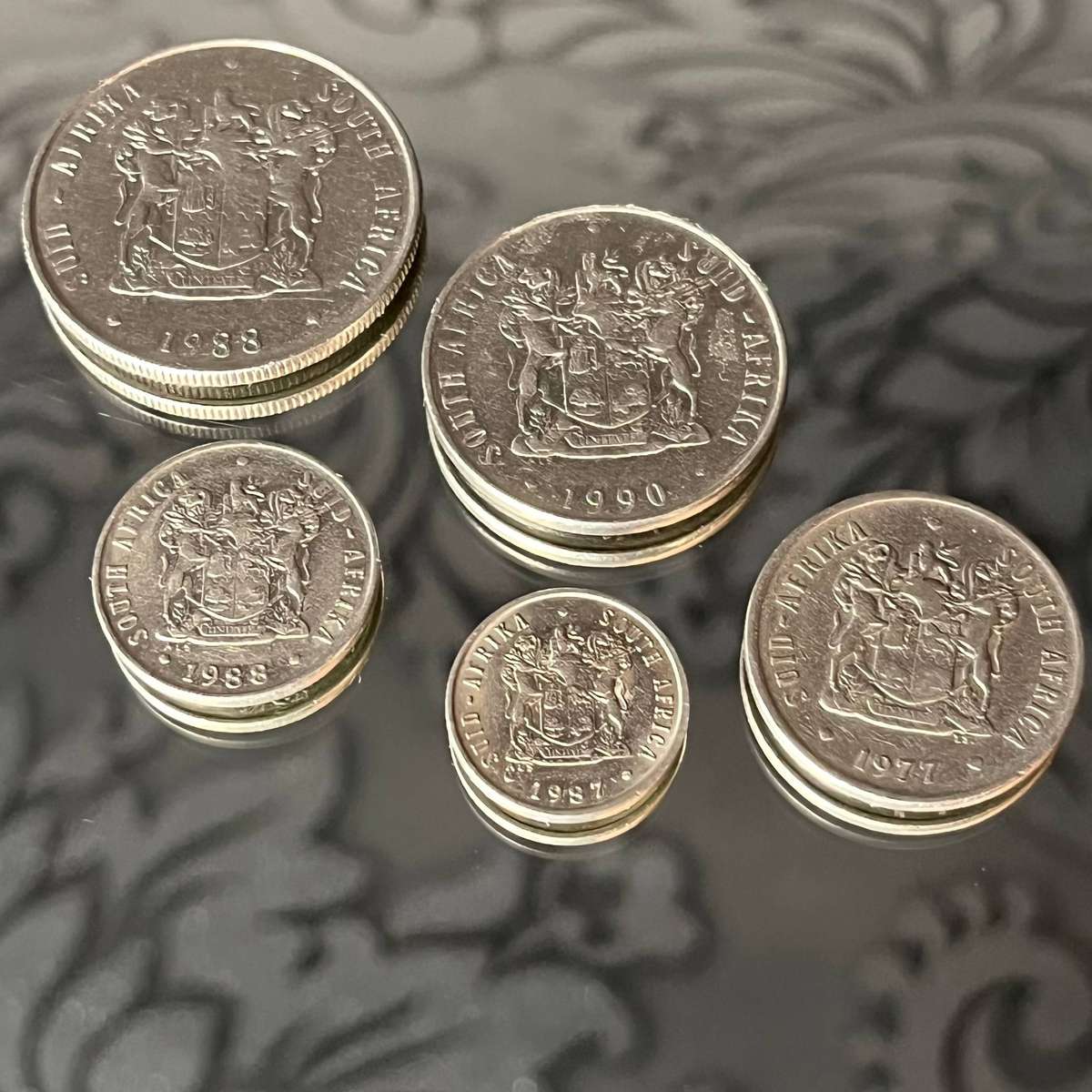 South Africa Nickel Coin Bundle  6 Coins (1977-1990)