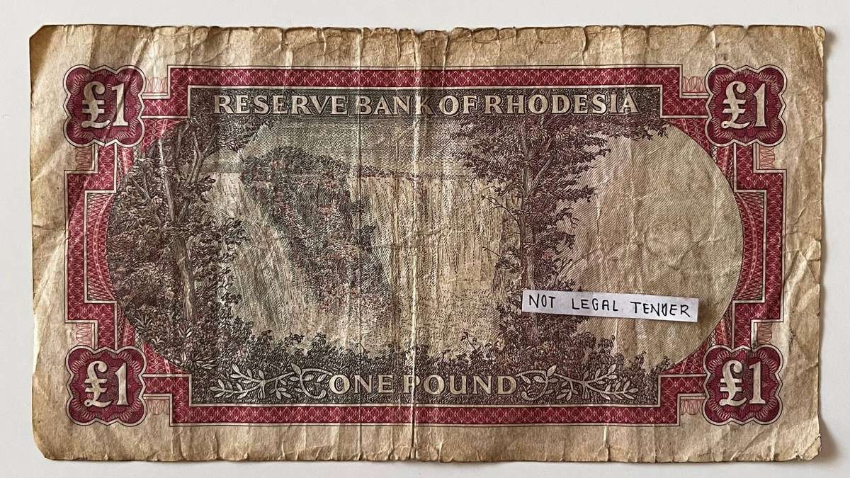 Rhodesia £1 Pound Banknote  1968