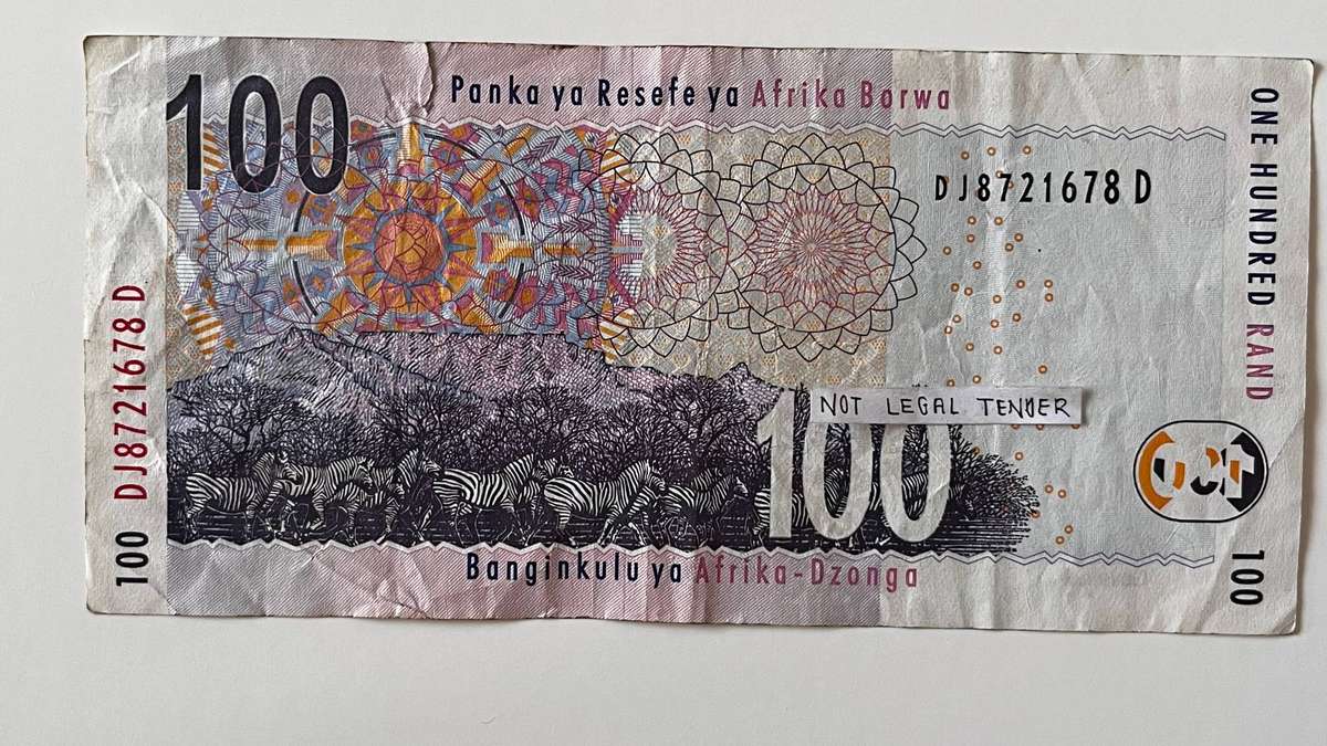 South Africa 100 Rand Banknote  T.T. Mboweni
