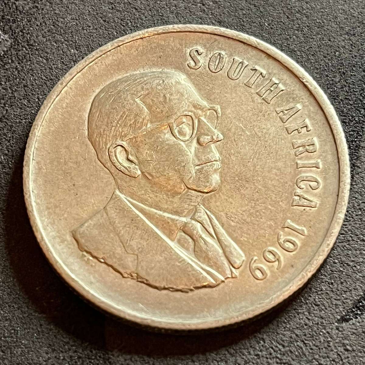 1969 South Africa 1 Rand Early Republic Silver Issue