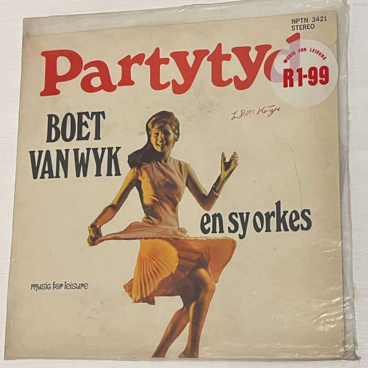 Boet van Wyk en sy Orkes  Partytyd Afrikaans LP