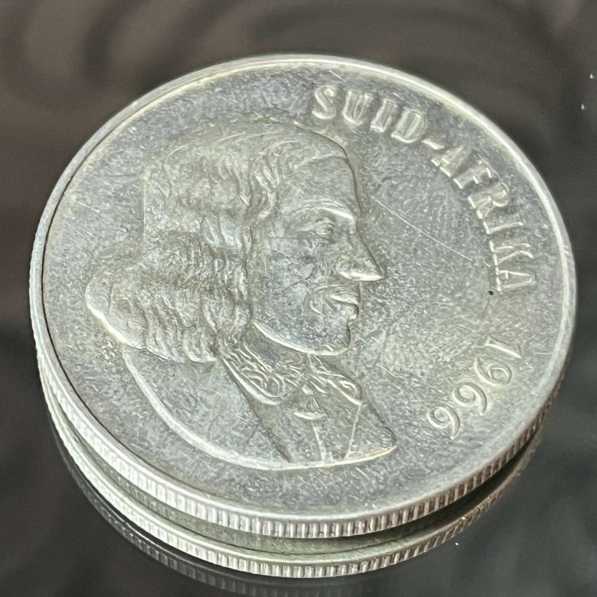 South African 1 Rand Silver Coin 1966  Collectors Piece