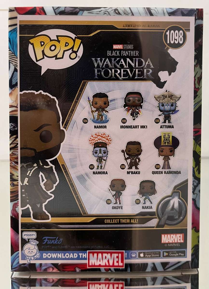  Funko Pop! Marvel  MBaku #1098 (Black Panther: Wakanda Forever)