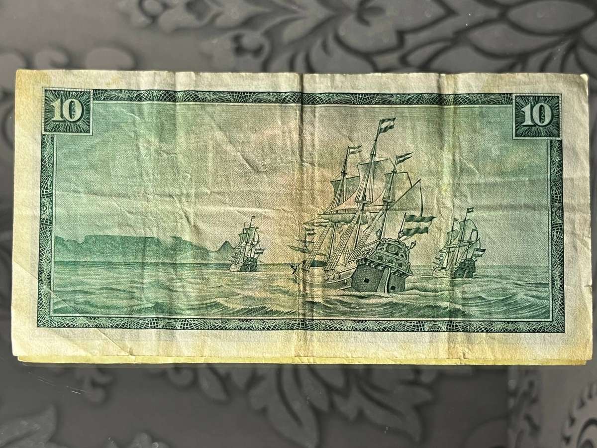 South Africa  10 Rand Banknote  Van Riebeeck Series  Governor T.W. de Jongh