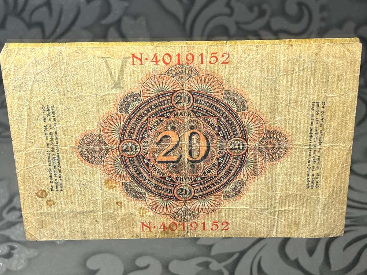 Reischbanknote 20 - 1914 German banknote