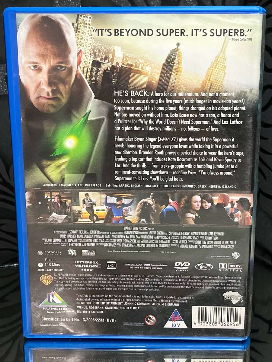 Superman Returns DVD Great Condition DC Classic