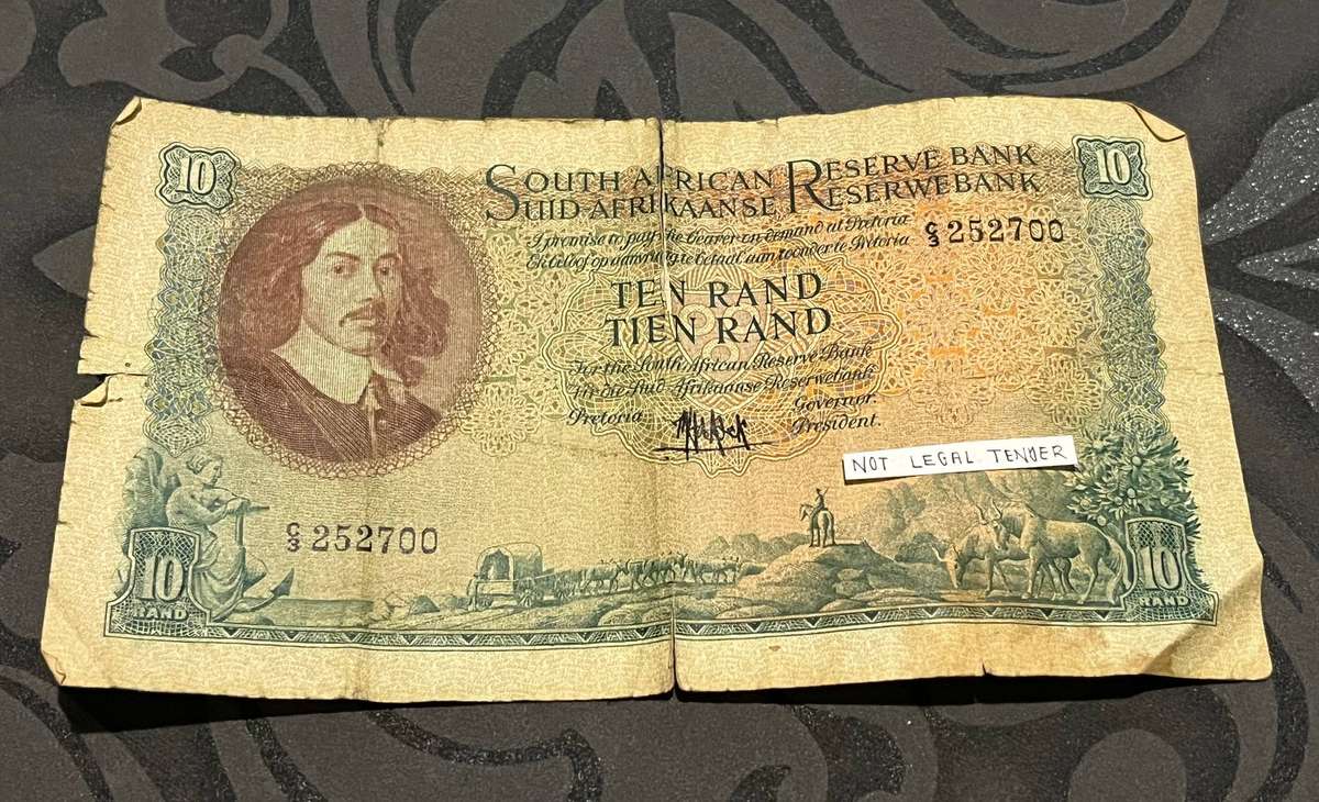 South Africa  10 Rand Banknote  Jan van Riebeeck  SARB  Collectible Currency