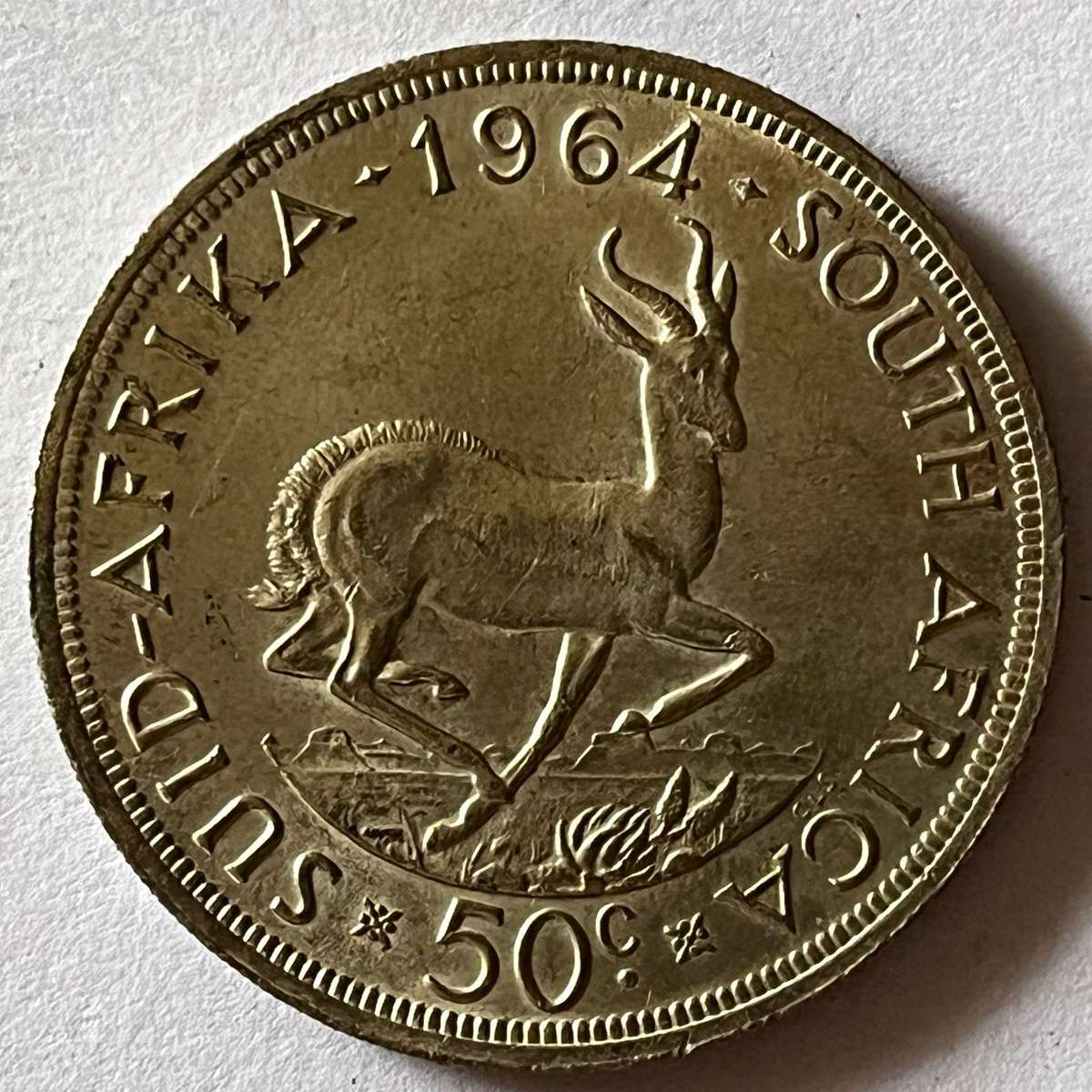  South Africa 1964  50 Cents Crown | Silver (.500)