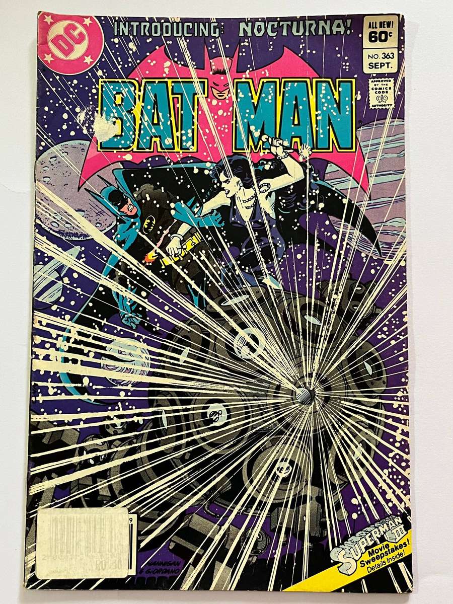  Batman #363 (DC Comics, Sept 1983)  1st Appearance of Nocturna!