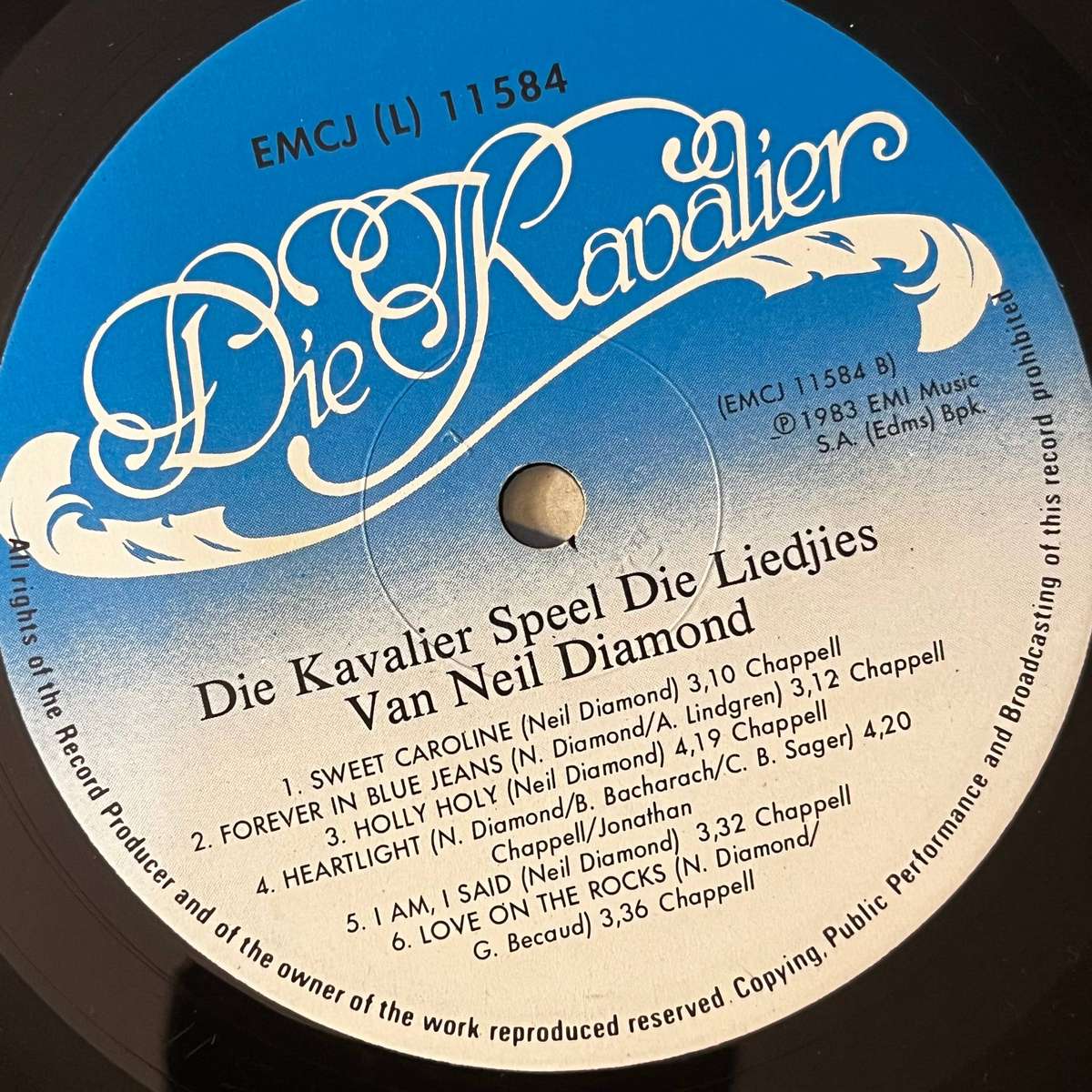 Die Kavalier  Speel die Liedjies van Neil Diamond | LP Vinyl Record