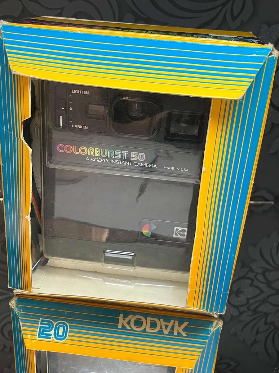 Kodak Colorburst 50 Instant Camera with Box & Film  Untested Vintage